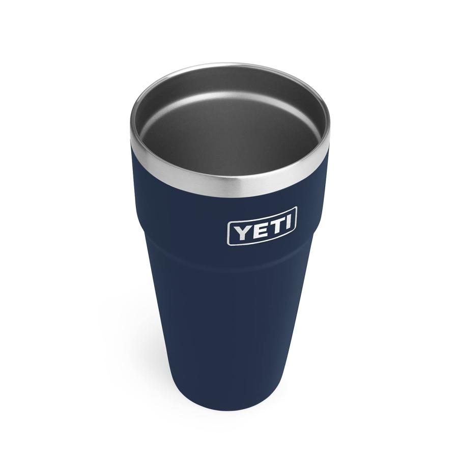 YETI Rambler 26オンス スタッカブルカップ 真空断熱 ステンレス製、ネイビー | YETI