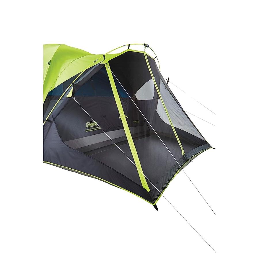 COLEMAN CAMPING TENT WITH SCREEN ROOM | 6 PERSON CARLSBAD DARK ROOM DOME TENT WITH SCREENED PORCH , GREEN/BLACK/TEAL | Coleman | 04