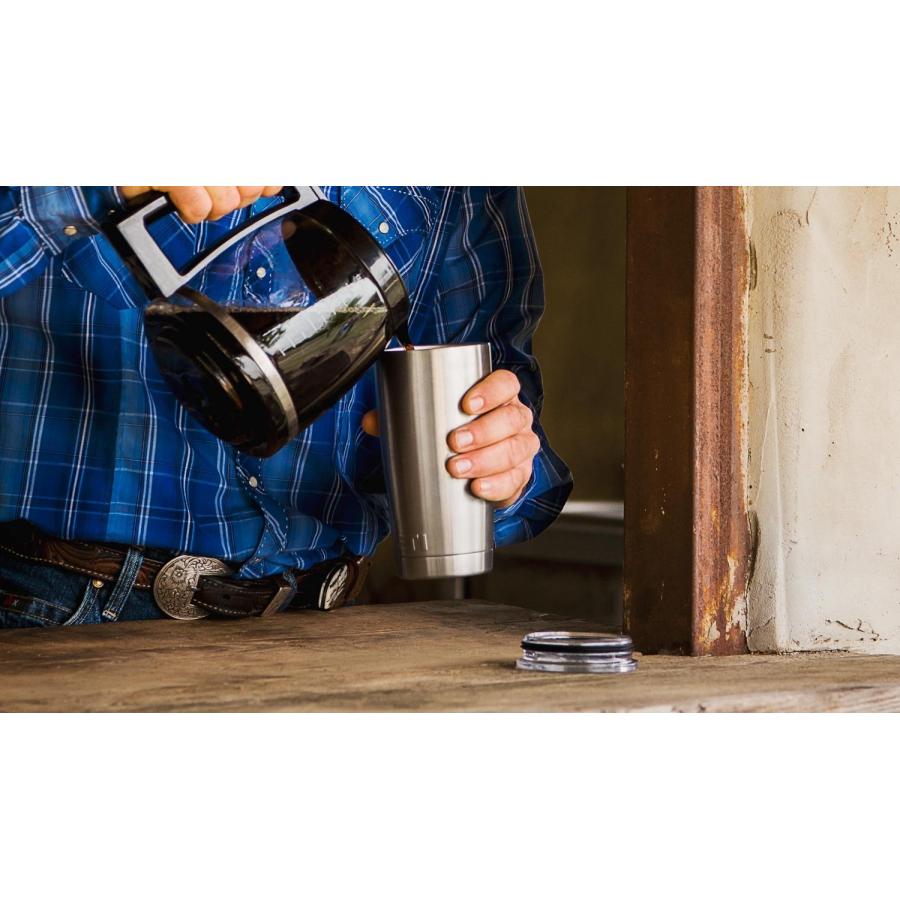YETI Rambler 20オンス タンブラー 蓋付き 真空断熱 ステンレス製、ステンレス | YETI | 05