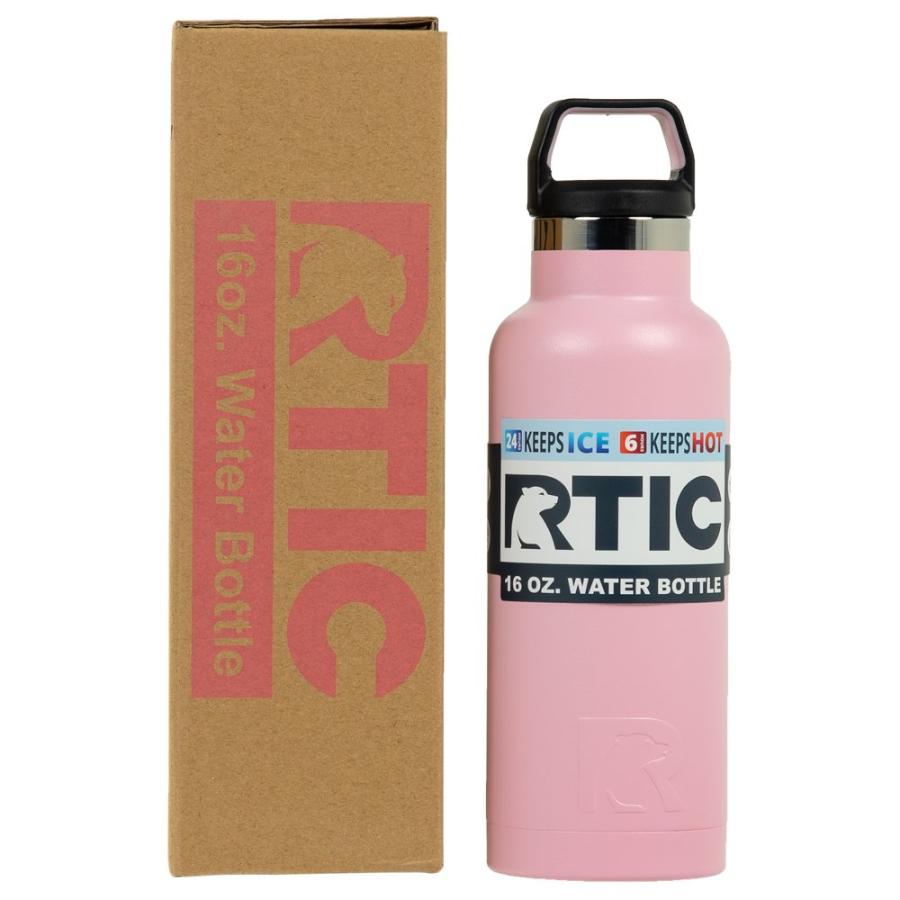 RTIC 16 OZ VACUUM INSULATED WATER BOTTLE, METAL STAINLESS STEEL DOUBLE WALL INSULATION, BPA FREE REUSABLE, LEAK-PROOF THERMOS FLASK FOR HOT AND C |  | 01