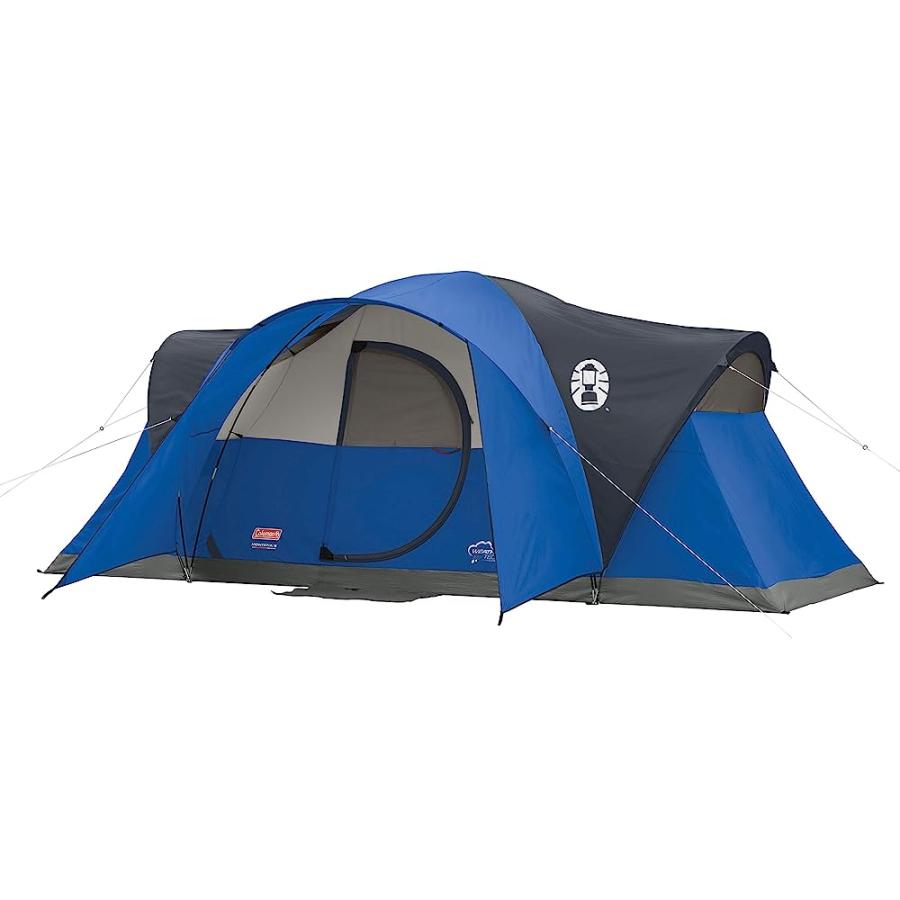 COLEMAN CAMPING TENT | 8 PERSON MONTANA CABIN TENT WITH HINGED DOOR | Coleman