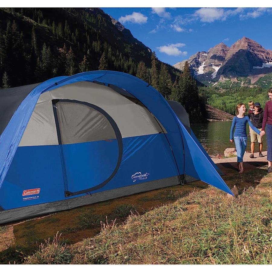 COLEMAN CAMPING TENT | 8 PERSON MONTANA CABIN TENT WITH HINGED DOOR | Coleman | 07