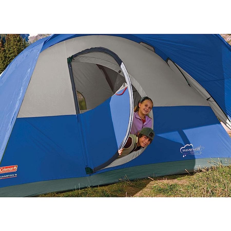 COLEMAN CAMPING TENT | 8 PERSON MONTANA CABIN TENT WITH HINGED DOOR | Coleman | 08
