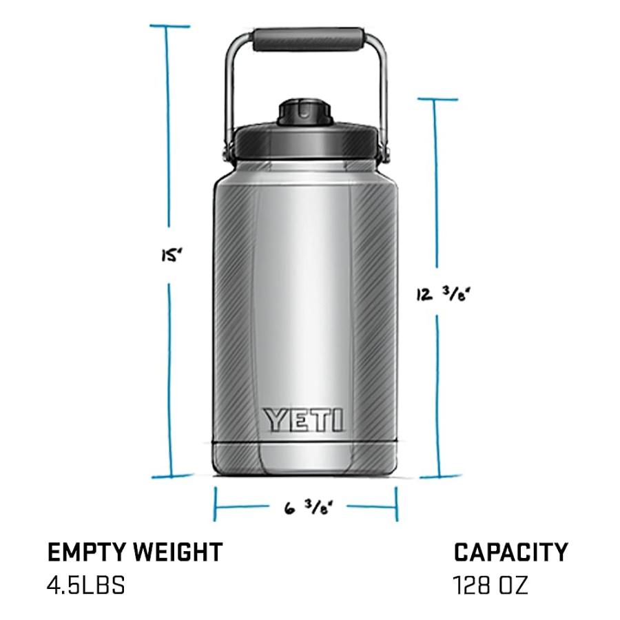 YETI RAMBLER GALLON JUG, VACUUM INSULATED, STAINLESS STEEL WITH MAGCAP, CANOPY GREEN | YETI | 03