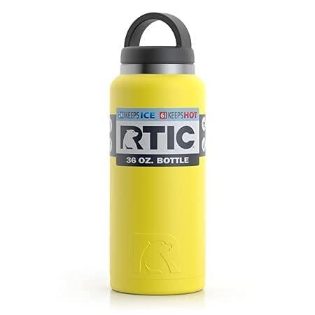 RTIC 36OZ VACUUM INSULATED WATER BOTTLE, METAL STAINLESS STEEL DOUBLE WALL INSULATION, BPA FREE REUSABLE, LEAK-PROOF THERMOS FLASK FOR HOT AND CO |  | 06