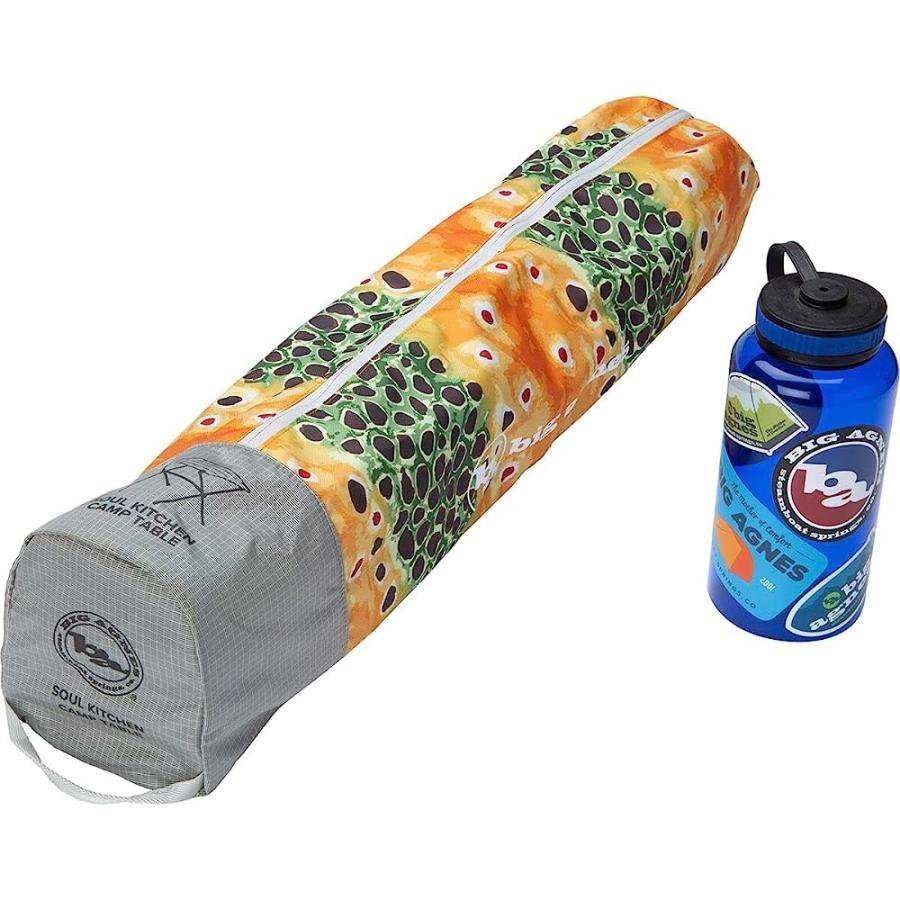 BIG AGNES WOODCHUCK & SOUL KITCHEN TABLES - ULTRALIGHT, HARD-TOP TABLES FOR CAMPING AND BACKPACKING, SOUL KITCHEN CAMP TABLE (BROWN TROUT) | BIG AGNES | 01