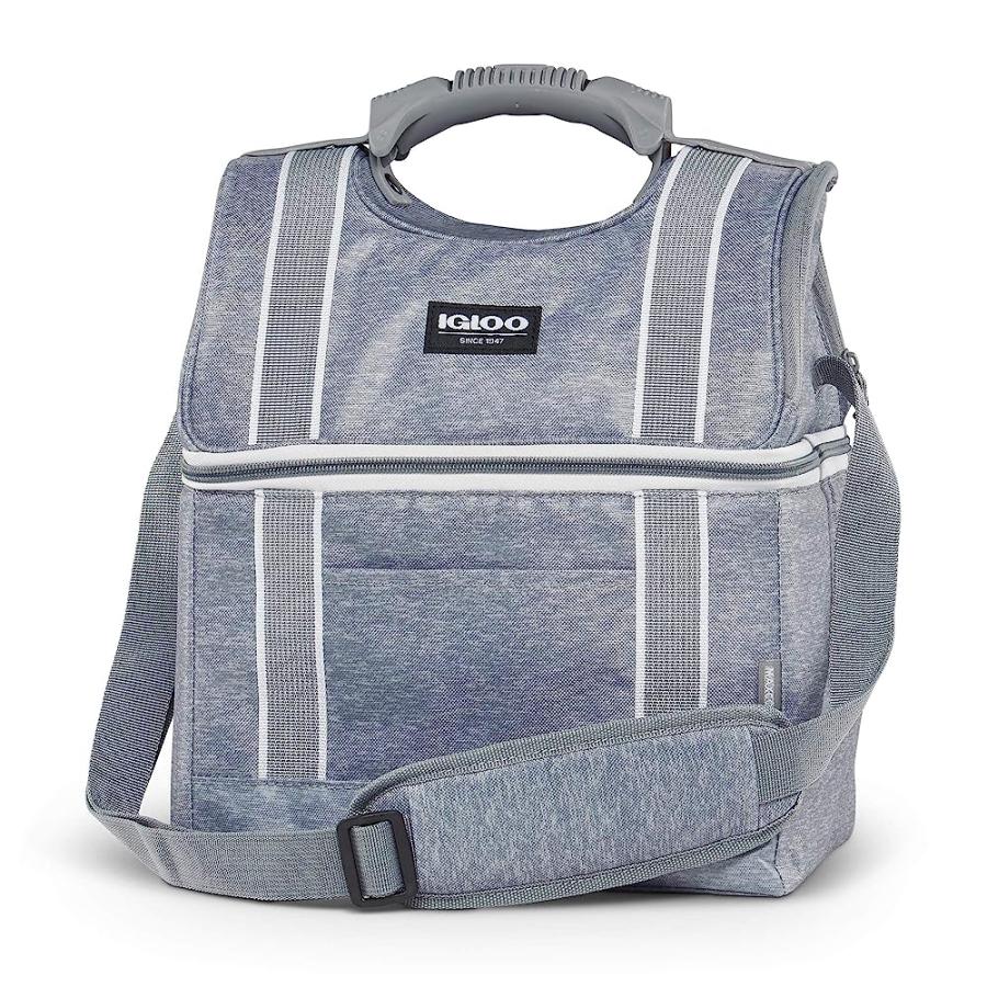 IGLOO 22 CAN PLAYMATE GRIPPER LARGE PORTABLE LUNCHBOX SOFT COOLER BAG, GRAY | igloo | 01