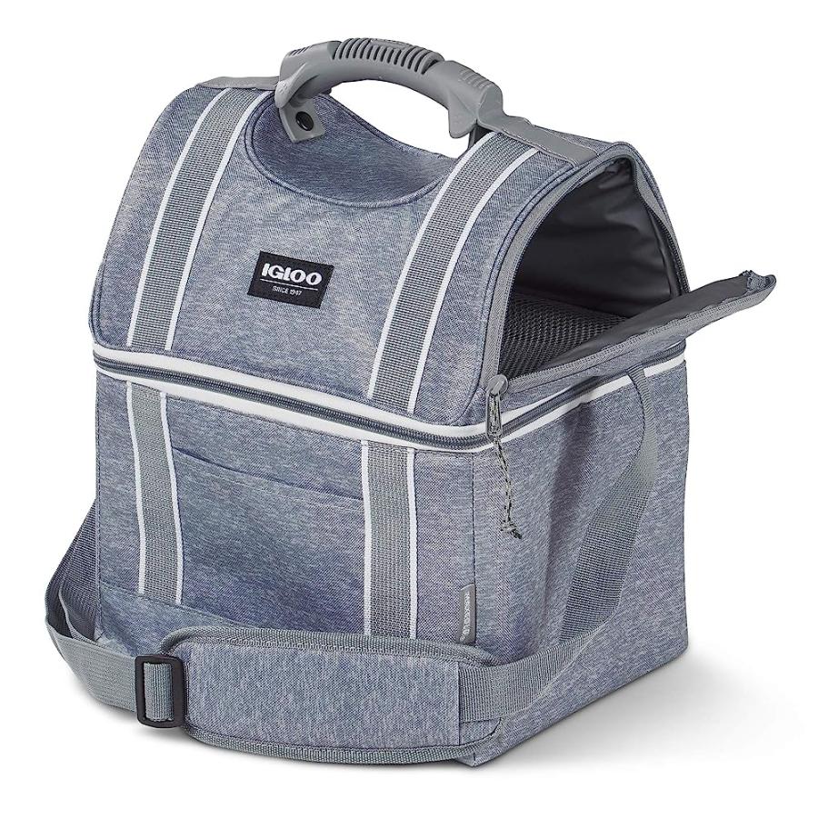 IGLOO 22 CAN PLAYMATE GRIPPER LARGE PORTABLE LUNCHBOX SOFT COOLER BAG, GRAY | igloo | 02