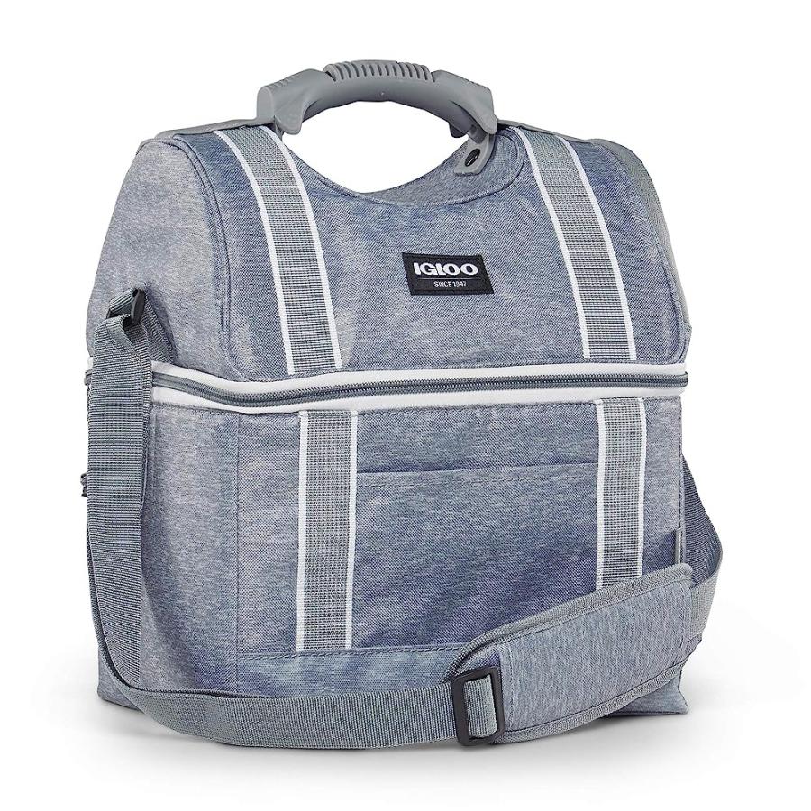 IGLOO 22 CAN PLAYMATE GRIPPER LARGE PORTABLE LUNCHBOX SOFT COOLER BAG, GRAY | igloo | 03