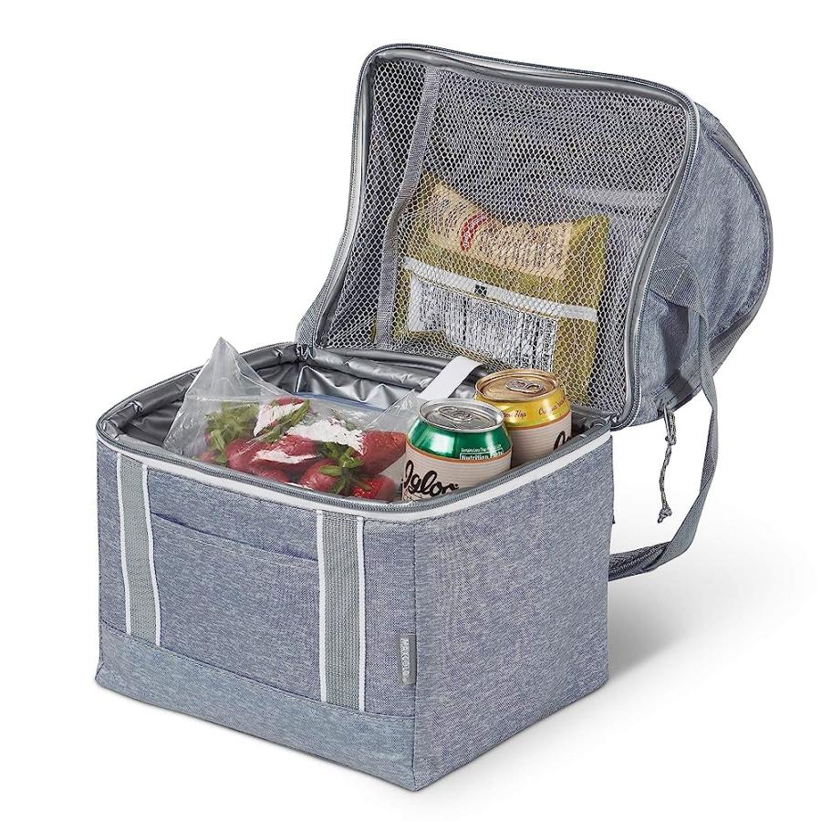 IGLOO 22 CAN PLAYMATE GRIPPER LARGE PORTABLE LUNCHBOX SOFT COOLER BAG, GRAY | igloo | 08