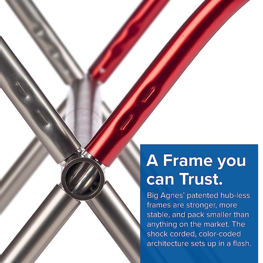 BIG AGNES BIG SIX CAMP CHAIR, ORANGE/GRAY | BIG AGNES | 02