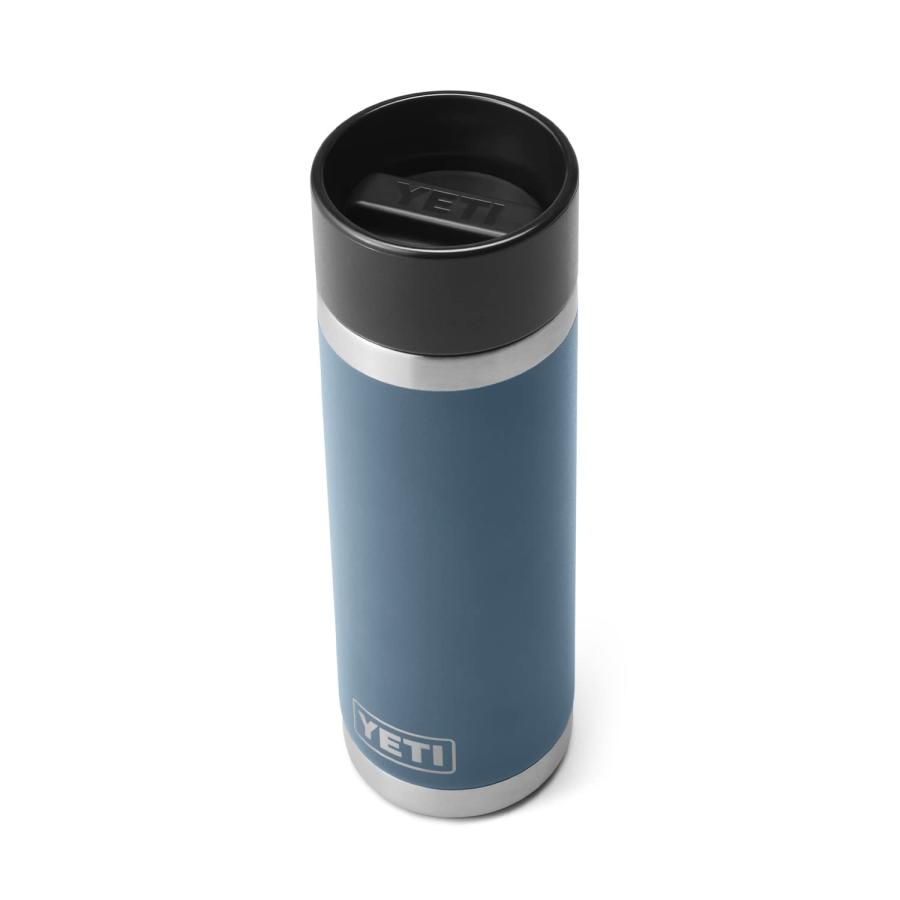YETI Rambler 18オンス ボトル キャップ付き 真空断熱 ステンレス製、ノルディックブルー | YETI