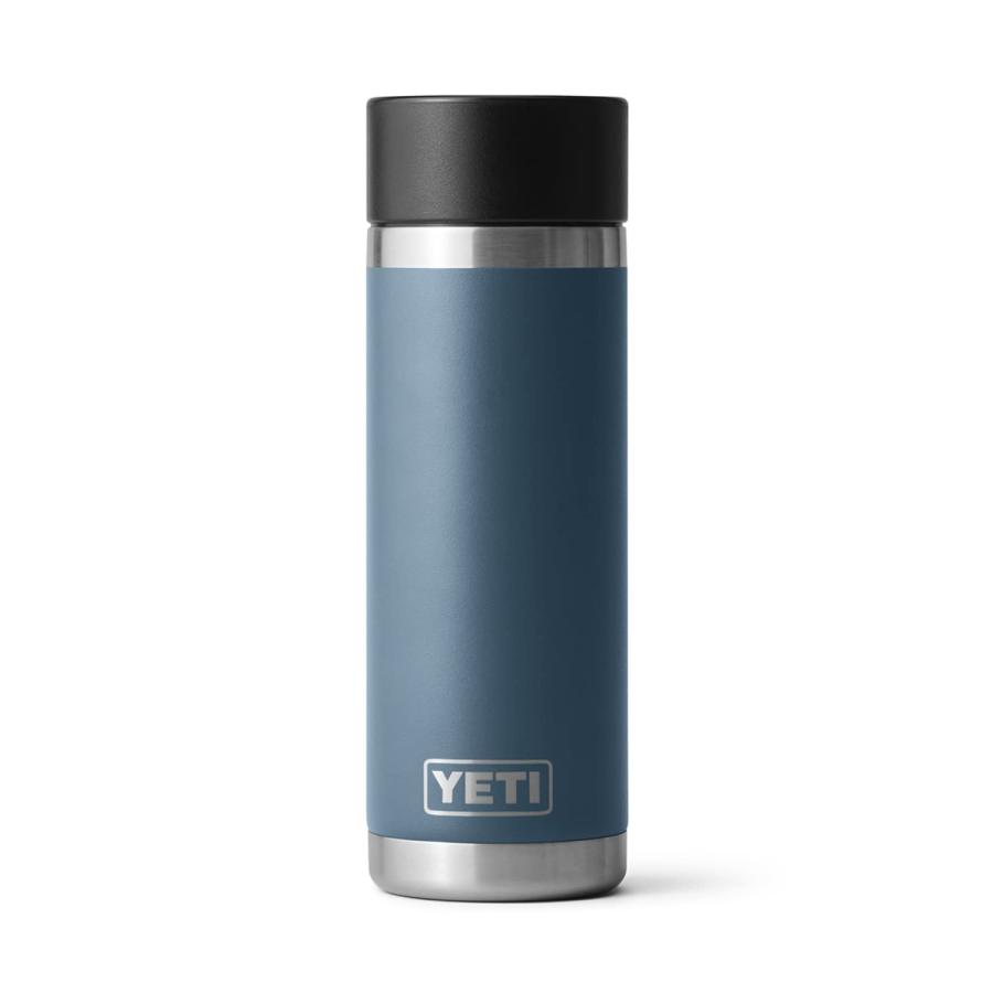 YETI Rambler 18オンス ボトル キャップ付き 真空断熱 ステンレス製、ノルディックブルー | YETI | 05