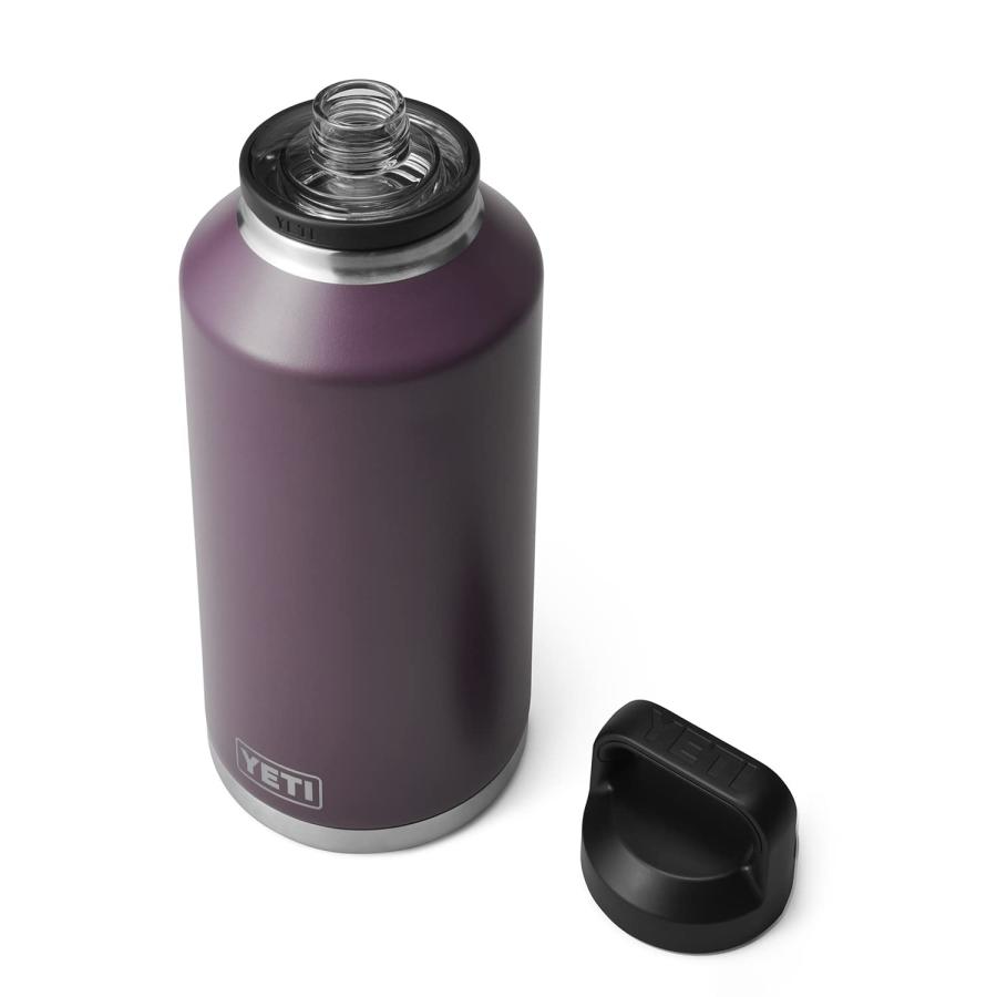 YETI Rambler 64オンス ボトル キャップ付き 真空断熱 ステンレス製、ノルディックパープル | YETI