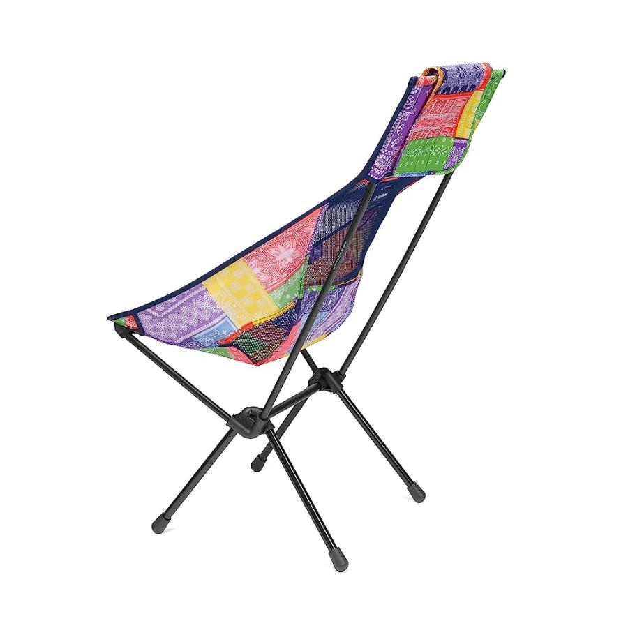 HELINOX SUNSET CHAIR LIGHTWEIGHT, HIGH-BACK, COMPACT, COLLAPSIBLE CAMPING CHAIR, WITH POCKETS, RAINBOW BANDANA | Helinox | 08