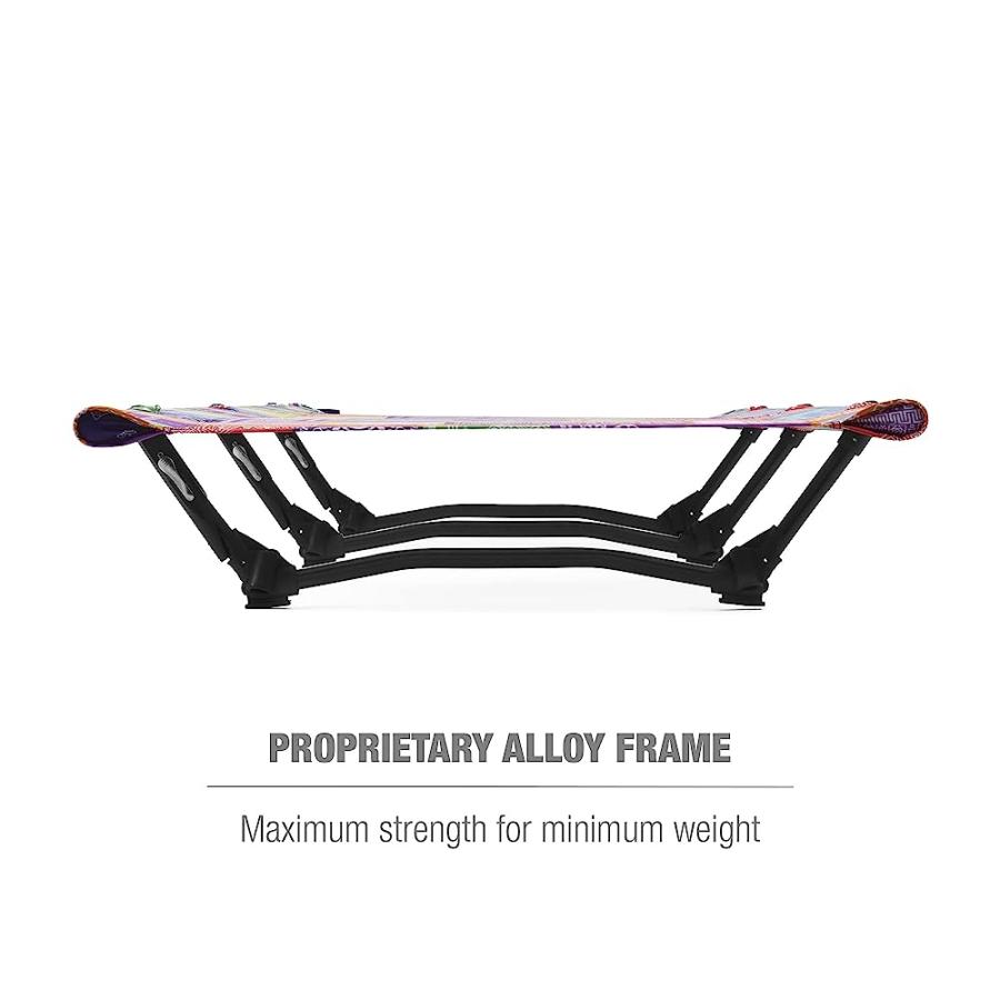 HELINOX COT ONE LIGHTWEIGHT, COMPACT, COLLAPSIBLE, PORTABLE CAMPING COT, REGULAR, RAINBOW BANDANA | Helinox | 04