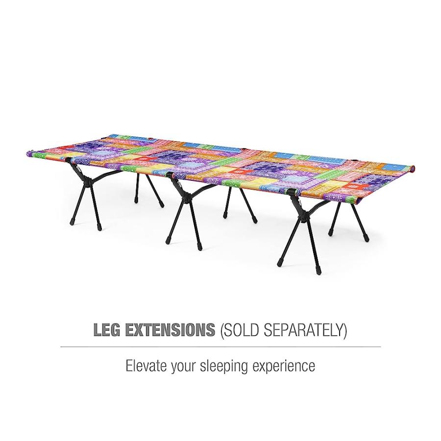 HELINOX COT ONE LIGHTWEIGHT, COMPACT, COLLAPSIBLE, PORTABLE CAMPING COT, REGULAR, RAINBOW BANDANA | Helinox | 07