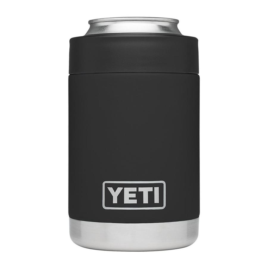 YETI Rambler 12オンス コルスター 缶クーラー:YETI 真空断熱 ステンレス製、ブラック | YETI