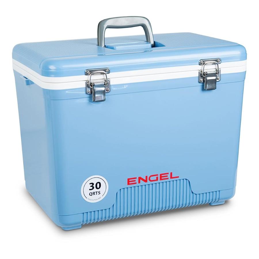 ENGEL UC30 30QT LEAK-PROOF, AIR TIGHT, DRYBOX COOLER AND HARD SHELL LUNCHBOX FOR MEN AND WOMEN IN BLUE |  | 01