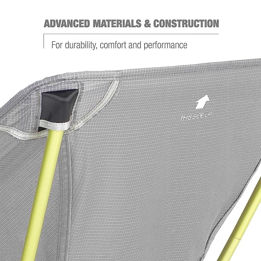 HELINOX CHAIR ZERO LARGE ULTRALIGHT COMPACT BACKPACKING CHAIR, GREY | Helinox | 06