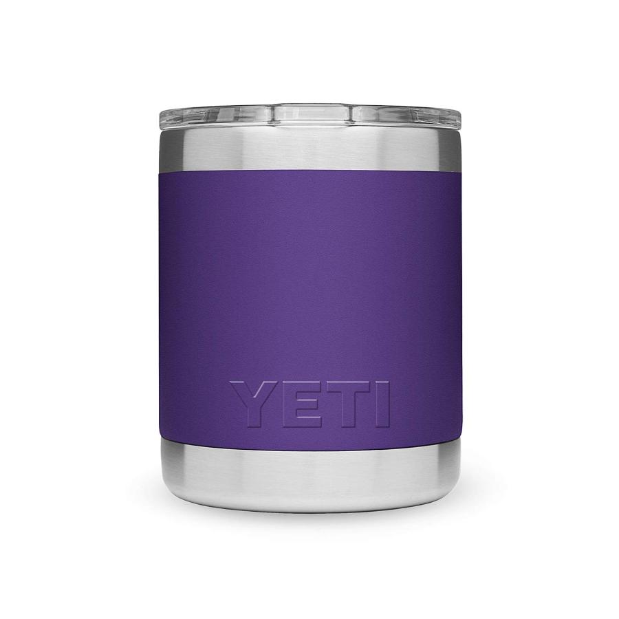 YETI Rambler 10オンス ローボール 蓋付き 真空断熱 ステンレス製、ピークパープル | YETI | 02
