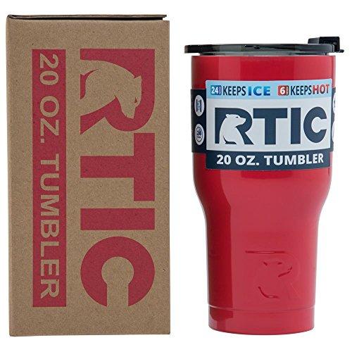 RTIC DOUBLE WALL VACUUM INSULATED TUMBLER, 20 OZ, RED |  | 01