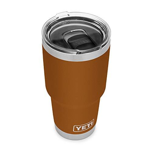 YETI Rambler 30オンス タンブラー マグスライダー蓋付き 真空断熱 ステンレス製、クレイ | YETI