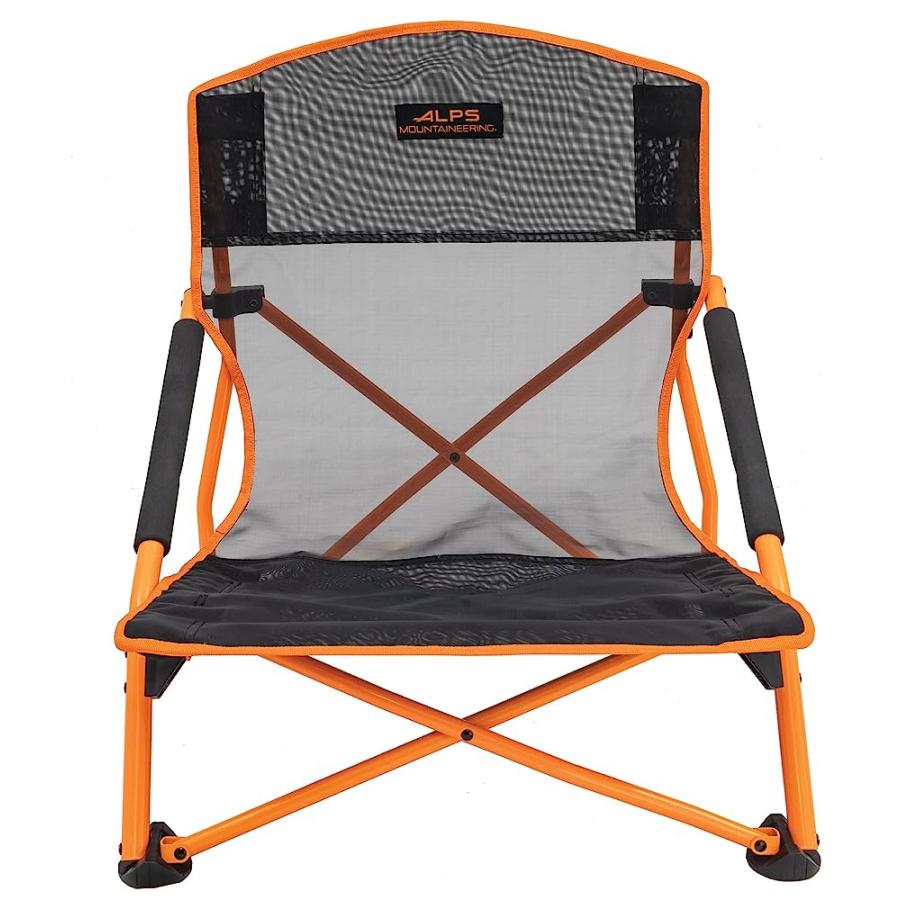 ALPS MOUNTAINEERING RENDEZVOUS ELITE CAMPING CHAIR, ONE SIZE, BLACK/APRICOT - NEW | ALPS MOUNTAINEERING | 04