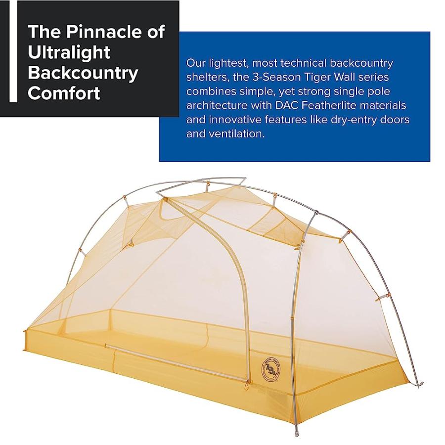 BIG AGNES TIGER WALL UL1 ULTRALIGHT TENT WITH UV-RESISTANT SOLUTION DYED FABRIC | BIG AGNES | 01
