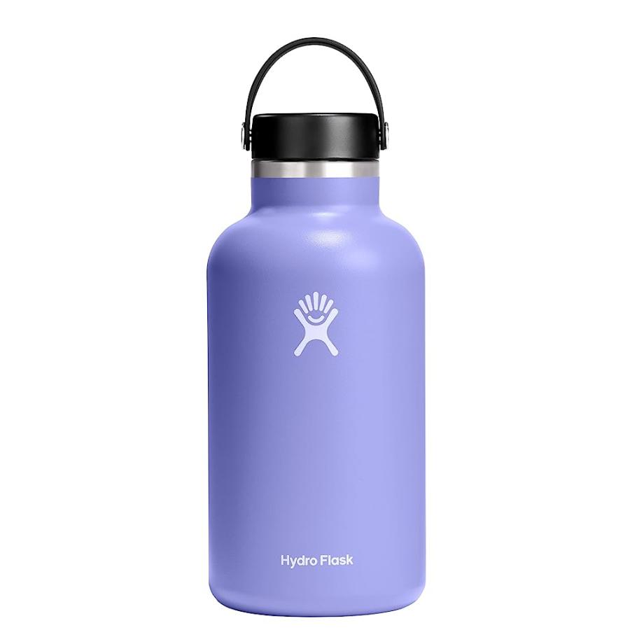 HYDRO FLASK 64 OZ WIDE MOUTH WITH FLEX CAP STAINLESS STEEL REUSABLE WATER BOTTLE LUPINE -VACUUM INSULATED, DISHWASHER SAFE, BPA-FREE, NON-TOXIC | HYDRO FLASK