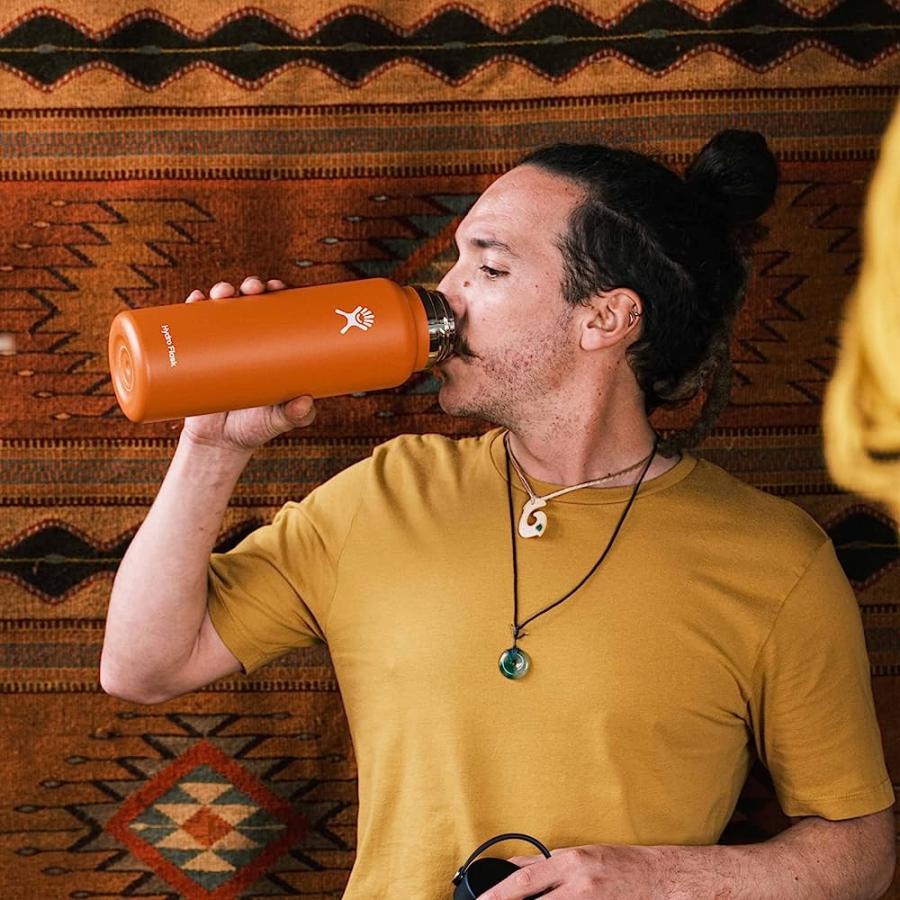 HYDRO FLASK 64 OZ WIDE MOUTH WITH FLEX CAP STAINLESS STEEL REUSABLE WATER BOTTLE LUPINE -VACUUM INSULATED, DISHWASHER SAFE, BPA-FREE, NON-TOXIC | HYDRO FLASK | 07