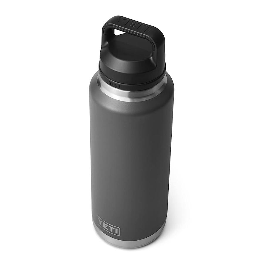 YETI RAMBLER 46 OZ BOTTLE, VACUUM INSULATED, STAINLESS STEEL WITH CHUG CAP, CHARCOAL | YETI | 02