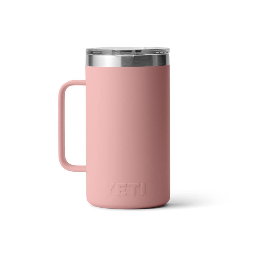 YETI Rambler 24オンス マグカップ マグスライダー蓋付き 真空断熱 ステンレス製、サンドストーンピンク | YETI | 03