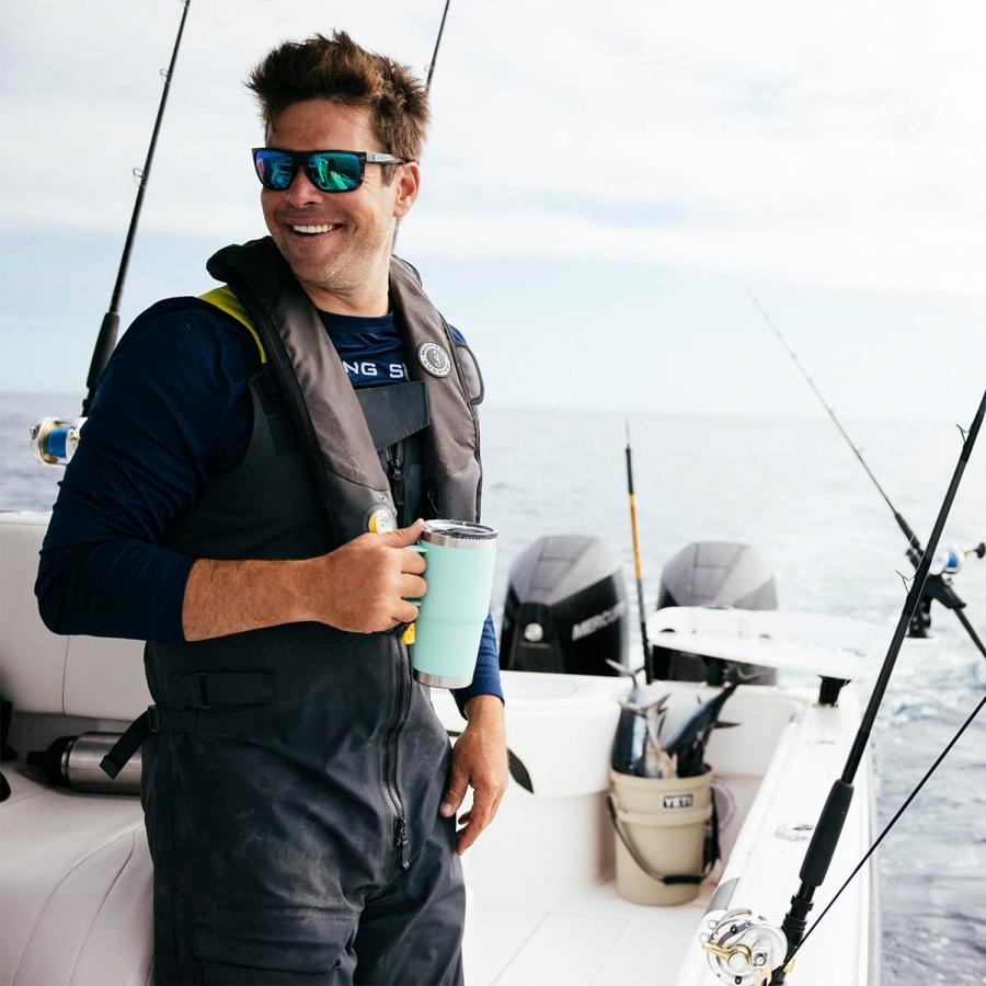 YETI Rambler 20オンス トラベルマグ ストロングホールド蓋付き 真空断熱 ステンレス製、シャープテイルトープ | YETI | 07