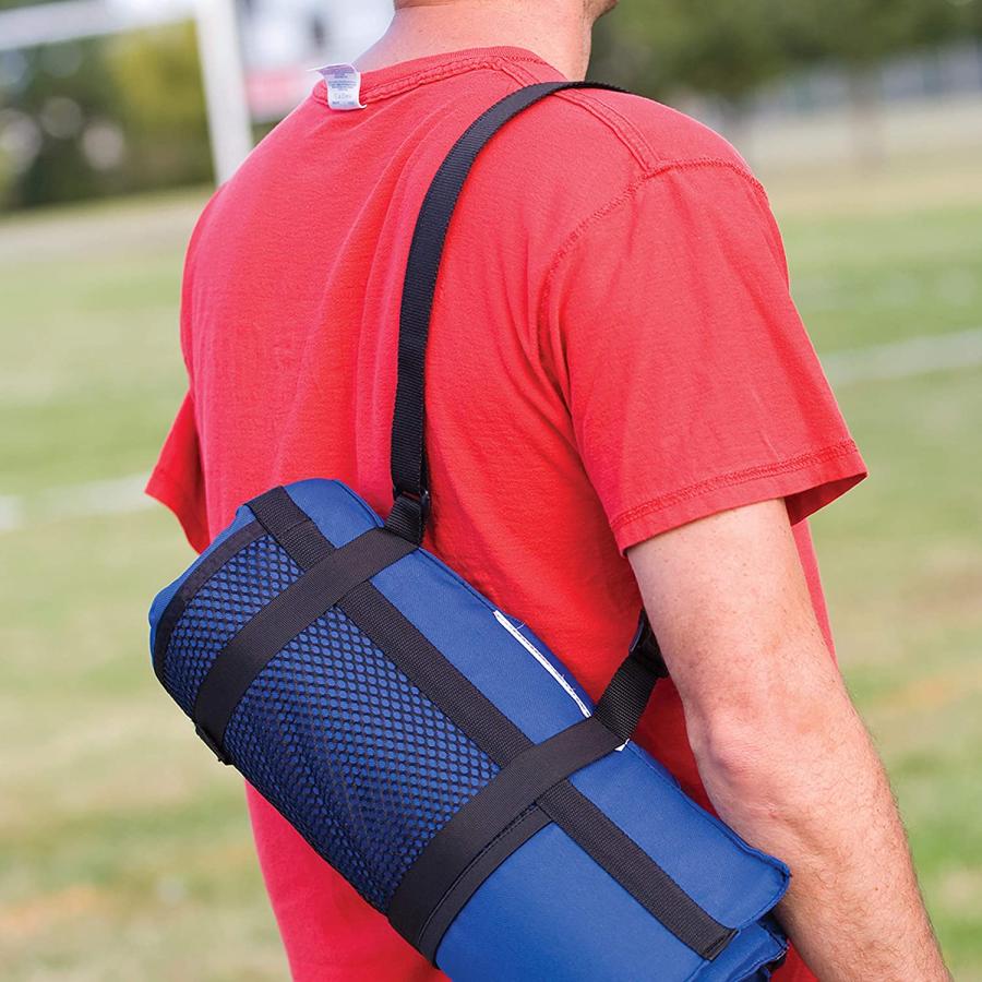 Coleman Blue Portable Stadium Seat Cushion Lightweight Padded Seat for Sporting Events and Outdoor Concerts Bleacher Cushion with Backrest | Coleman | 05