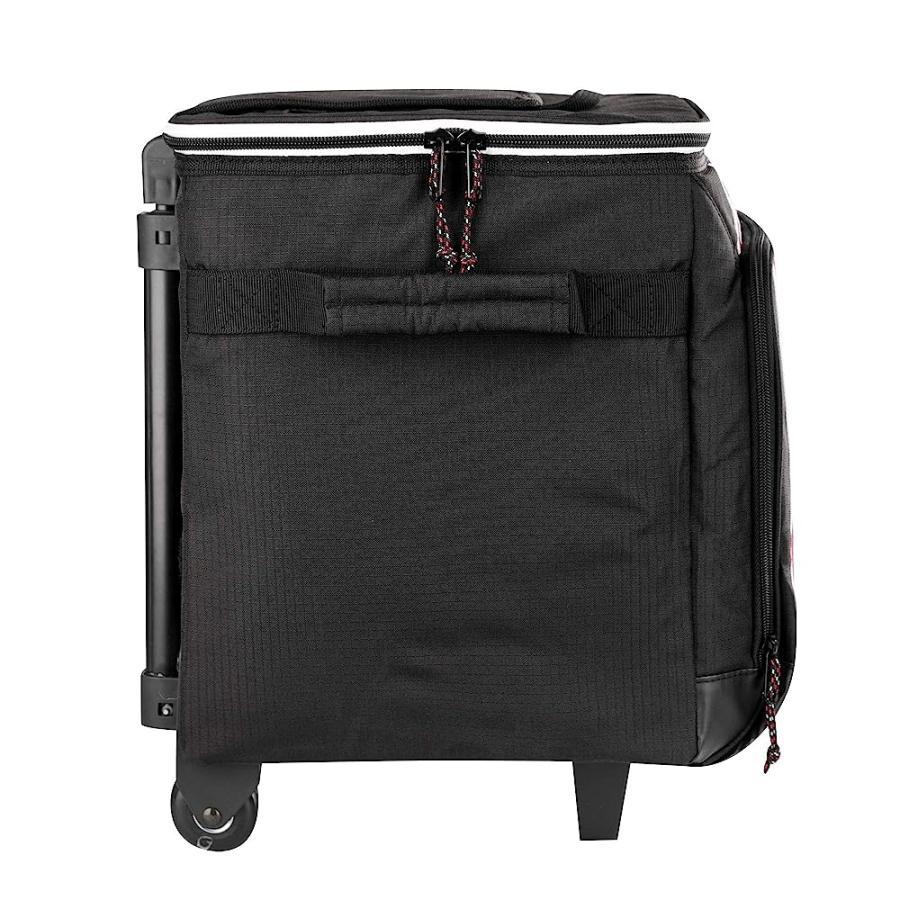 IGLOO 40 CAN LARGE PORTABLE INSULATED SOFT COOLER WITH ROLLING WHEELS, BLACK/RED | igloo | 07
