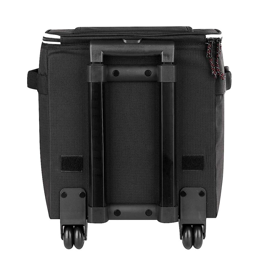 IGLOO 40 CAN LARGE PORTABLE INSULATED SOFT COOLER WITH ROLLING WHEELS, BLACK/RED | igloo | 08