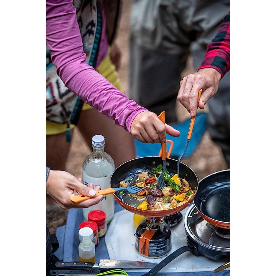 JETBOIL JETSET STOWABLE CAMPING UTENSIL SET, GREY ORANGE | JETBOIL | 03