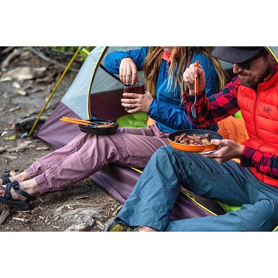 JETBOIL JETSET STOWABLE CAMPING UTENSIL SET, GREY ORANGE | JETBOIL | 04
