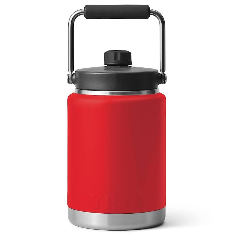 YETI RAMBLER HALF GALLON JUG, VACUUM INSULATED, STAINLESS STEEL WITH MAGCAP, RESCUE RED | YETI | 02