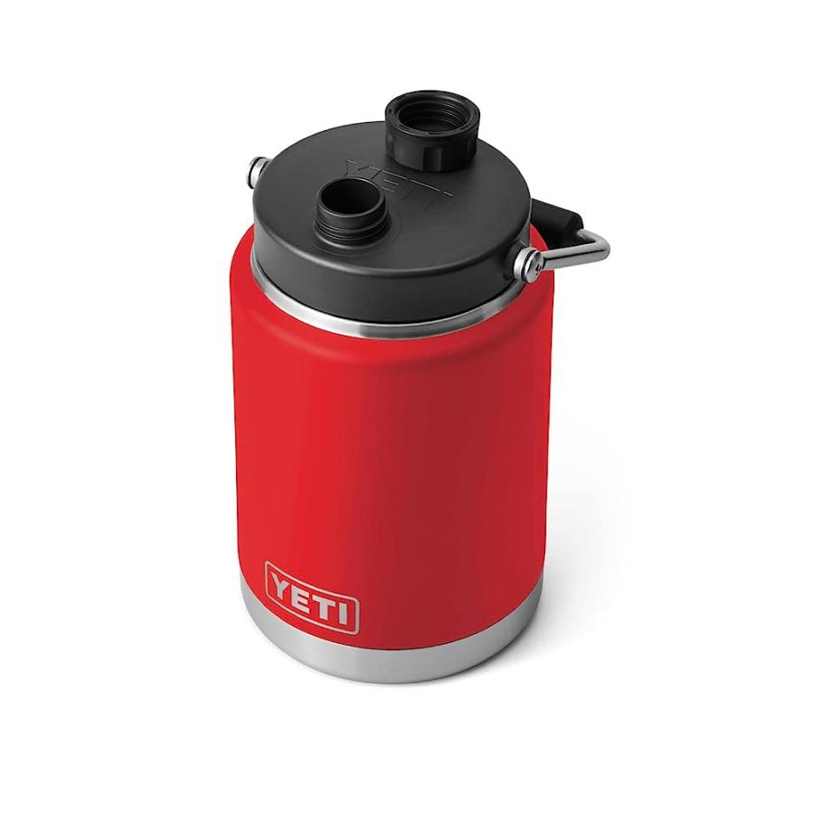 YETI RAMBLER HALF GALLON JUG, VACUUM INSULATED, STAINLESS STEEL WITH MAGCAP, RESCUE RED | YETI | 04