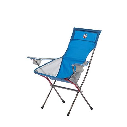BIG AGNES BIG SIX ARMCHAIR - HIGH & WIDE LUXURY CAMP CHAIR, BLUE/GRAY | BIG AGNES | 01
