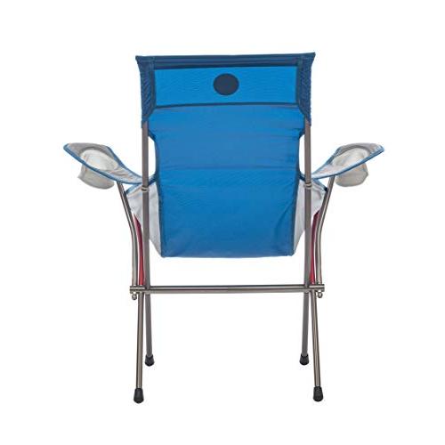 BIG AGNES BIG SIX ARMCHAIR - HIGH & WIDE LUXURY CAMP CHAIR, BLUE/GRAY | BIG AGNES | 03