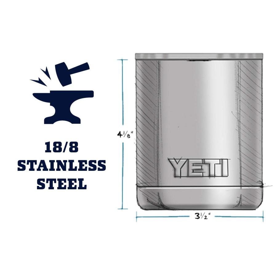 YETI Rambler 10オンス ローボール マグスライダー蓋付き 真空断熱 ステンレス製、シーフォーム | YETI | 01
