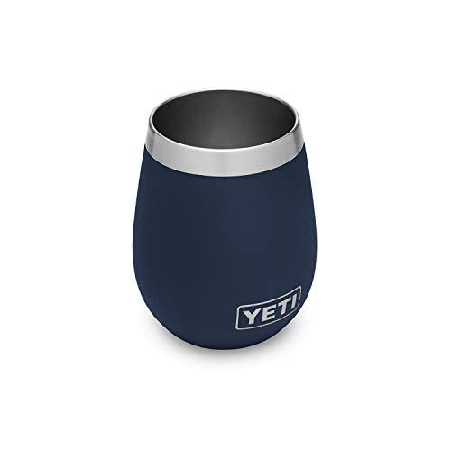 YETI Rambler 10オンス ワインタンブラー 真空断熱 ステンレス製、ネイビー | YETI