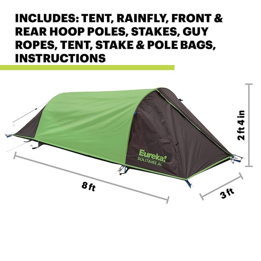 EUREKA! SOLITAIRE AL 1 PERSON, 3 SEASON, CAMPING AND BACKPACKING TENT |  | 01