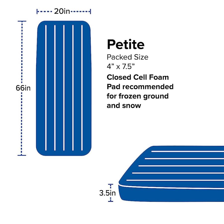 BIG AGNES DIVIDE, INSULATED SLEEPING PAD, PETITE, WARM OLIVE, (20X66) | BIG AGNES | 05