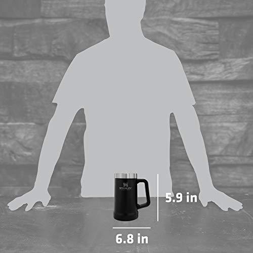 STANLEY ALUMINUM 10-02874-030 THE BIG GRIP BEER STEIN MATTE BLACK 24OZ / .7L | STANLEY | 04