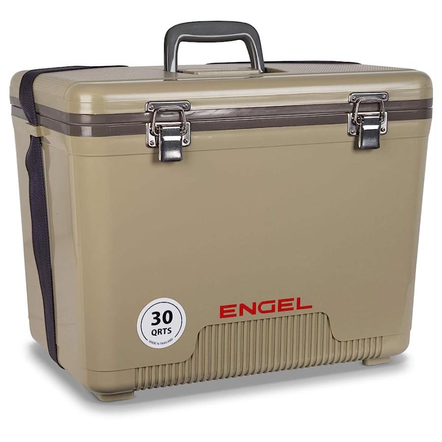 ENGEL UC30 30QT LEAK-PROOF, AIR TIGHT, DRYBOX COOLER AND HARD SHELL LUNCHBOX FOR MEN AND WOMEN IN TAN |  | 02