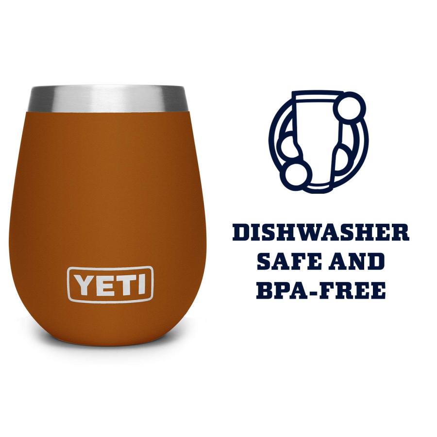 YETI Rambler 10オンス ワインタンブラー 真空断熱 ステンレス製、クレイ | YETI | 03